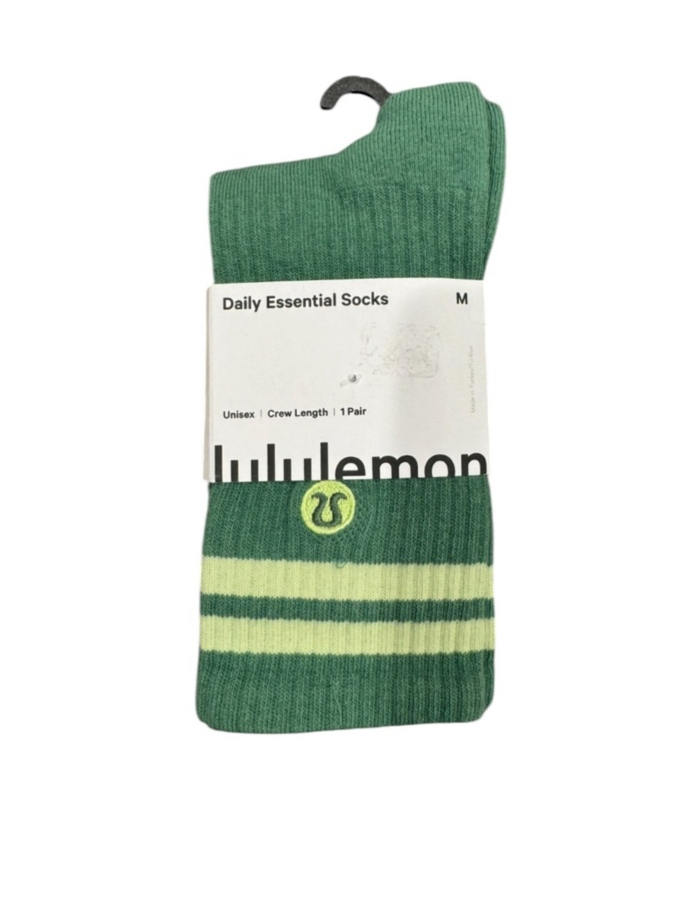 lululemon athletica Unisex Green Crew Socks